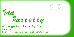 ida partelly business card